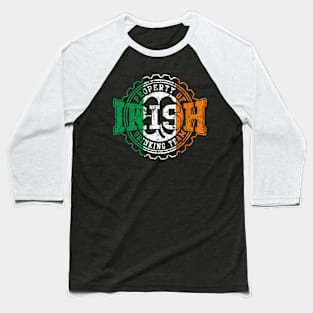 Irish St Patrick's Day Drinking Team Flag Beer Baseball T-Shirt